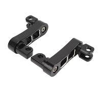 Generic Support D'extension de Repose-pieds de Moto Durable, Support de Repose-pieds à Hauteur Réglable pour le Tourisme avec de Montage Mâle, D'extensions de Pince de Facile à Installer (noir blanc)