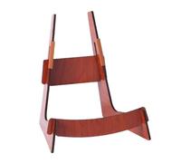 Generic Support Guitare Stand Porte-instruments Cordes Rack Ukulélé Démontable Bois Massif Silicone Adapté Salle Musique Salon Exposition, Bois Rouge