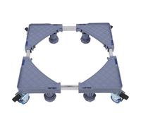 Generic Support Mobile Réfrigérateur Base Roulante 180KG Charge Maximale Réglable avec 4 Pieds et 4 Roues Blocables pour Lave Linge Sèche Linge Réfrigérateur Meuble