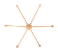 Generic Support Mobile Sphérique de Cintre de Berceau de bébé de Cadre en Bois pour le Jouet Léger de Lit de Carillon de Vent