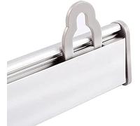Generic Support pour Cadre D'affiche en Aluminium Durable, Crochets Coulissants Anodisés Argentés, Rail D'affiche à Montage Facile pour Foires et événements, Ensemble de Barres à Pression de 1 M