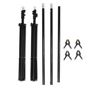 Generic Support pour Fond Photo en Alliage d'aluminium réglable Robuste et Stable système de Support de Fond pour Studio Photo Portrait et décoration d'événement