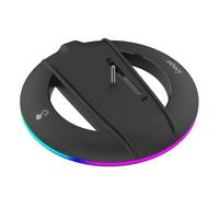 Generic Support Vertical pour PS5 Slim Disc/Digital Version, lumière RGB Socle pour Console de Jeu Stable pour PS5 Slim Console (avec lumière RVB)