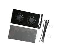 Generic Système de Refroidissement en Alliage d'aluminium avec Plaque Arrière GPU avec Deux Ventilateurs pour Cartes Graphiques RTX 3090 3080 3070 Dissipation Thermique Efficace et Support de Montage