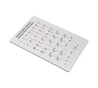 Generic Tableau à Lettres en Braille avec Lettres et Chiffres en Relief, Outil D'apprentissage pour étudiants et éducateurs, Conception en Aluminium 7,25x4,7 Pouces