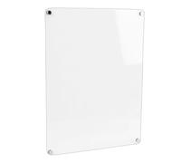 Generic Tableau Blanc en Acrylique Transparent pour Réfrigérateur, Tableau Mémo à Adhérence Stable pour Planificateur de Repas, Liste de Choses à Faire, Carnet de Croquis de Remue-méninges