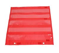 Generic Tableau de Poche Magnétique, Poches Transparentes à 5 Rangées avec Attaches Auto-agrippantes pour les Activités Scolaires à Domicile en Classe (Rouge)