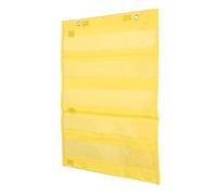 Generic Tableau de Poche Magnétique Transparent, Petit Tableau de Poche à 5 Rangées pour les Activités en es Enseignants, Aimants Intégrés, Matériau PVC Polyester (YELLOW)