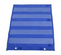 Generic Tableau de Poche Transparent à 5 Rangées, Support Magnétique, adapté à L'organisation de la Salle de Classe, Matériau en Nylon (BLUE)