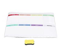 Generic Tableau Hebdomadaire Effaçable à Sec Autocollant Grand Espace pour Réfrigérateur Mural, Calendrier Familial pour les Plans Quotidiens, Tableau Blanc Facile à Nettoyer, Longue Durée de Vie,