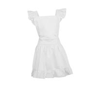 Generic Tablier de Cuisine Rétro pour Femme avec Volants Ajustables en Coton Doux Costume de Ménagère Adapté pour la Cuisson le Jardinage le, L