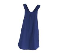 Generic Tablier Japonais avec Dos et Poches, Idéal pour Les Tâches Quotidiennes, Fabriqué En Coton Doux, Parfait pour La Cuisine et, Bleu Foncé