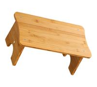 Generic Tabouret Court en Bois Massif Antidérapant pour Toilettes et Bureau Repose-Pieds Multifonctionnel Incliné Marchepied pour Adultes Accessoire Ergonomique pour Soulager Dos et