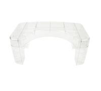 Generic Tabouret d'assistance aux Toilettes, Tabouret de Toilettes Non Glissant Portable à Haute Transparence pour Enceinte pour Salle de Bain (clair)