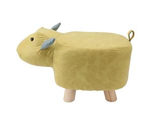 generic Tabouret en Forme D'animal de Dessin animé, Tabouret Polyvalent en Forme D'animal de Dessin animé pour Enfants, Antidérapant et Solide, Joli Repose-pieds avec Housse Amovible