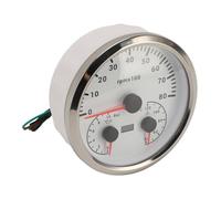 Generic Tachymètre 3 en 1 avec Surveillance de la Pression d'huile et de la Température - 8 000 Tr/min, 0-10 Bar, Plage 40-120 ℃, écran rétroéclairé 7 Couleurs pour Camions, Camping-cars, Bateaux -