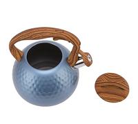 Generic Tahe Kettle Stoveetop, thé à thé Stoveetop Kettle en Acier Inoxydable 3L THISTOBLE TEA THE COUPE AVEC HANDE POUR PAVE D'INDUCTION POVE Céramique électrique (flash bleu)