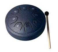 Generic Tambour de Langue en Acier au Carbone, Mini Tambour à Main de 4,5 Pouces avec une tonalité Unique pour les Débutants et les Amateurs de Musique (NAVY)