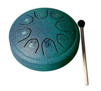 Generic Tambour de Langue en Acier au Carbone, Mini Tambour à Main de 4,5 Pouces avec une tonalité Unique pour les Débutants et les Amateurs de Musique (GREEN)