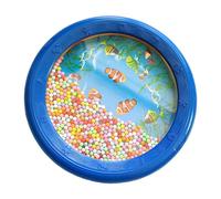 Generic Tambour de , Tambour Perle Océan Bel Travail Manuship Soft éducatif Plastique pour Les Amateurs de Musique pour Le Voyage (6 Pouces de Poisson Bleu)