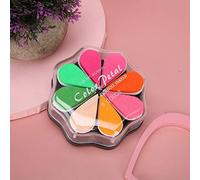 Generic Tampon Encreur Vibrant en Forme de Pétale, Ensemble de Tampons Vibrants pour la Coloration Artisanale, Idéal pour les Amateurs D'art (#4)