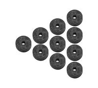 Generic Tampons de Rondelle en Feutre de Cymbale, Accessoires de Batterie Durables Qui Ne Se Décolorent Pas pour Améliorer le Son des Batteurs, 20 Rondelles en Feutre de 4 Cm (GRAY)
