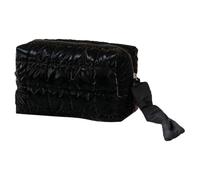 Generic Tampons en coton matelassé Trousse de maquillage mignonne Sac de maquillage Sac portable pour femmes Voyage Maquillage, Noir , 200.00x120.00x100.00mm/7.87x4.72x3.94inch, décontracté