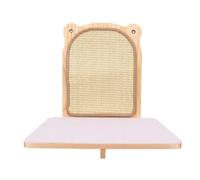 Generic Tapis à Gratter en Sisal pour Chat, Perche d'escalade Stable en Bois de Pin pour Chats Actifs D'intérieur, Conception Naturelle