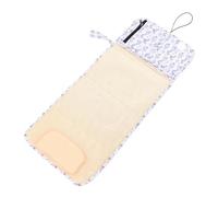 Generic Tapis à Langer Portable Facile à Utiliser, Tapis en Nylon Imperméable pour Voyage à la Maison, Kit à Langer pour bébé (Arc-en-ciel blanc)