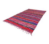 Generic Tapis bohème Chindi multicolore 60 x 90 cm