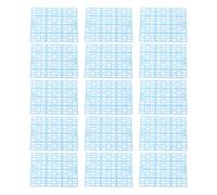 Generic Tapis de Cage pour Petits Animaux, en Plastique de qualité Alimentaire, 15 Pièces, Coussinet de Pieds de Lapin avec Boucles, Parfait pour Les Lapins et Les Cochons d'Inde (Bleu 34x25cm)