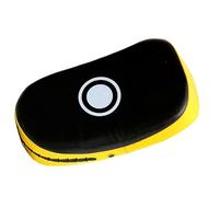 Generic Tapis de Frappe de Boxe Professionnel pour Muay Thai, Kickboxing, MMA - Cuir PVC épais et éponge Haute densité, Cible d'entraînement Résistante aux Déchirures avec Bras surélevé (Bande Jaune)