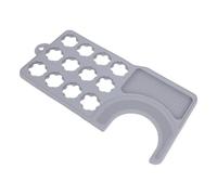 Generic Tapis de Machine à café avec Plateau à Capsules de café, en Silicone Antidérapant pour un Entretien Facile, 20x21.5cm, Protecteur de Comptoir Idéal (GRAY)