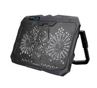 Generic Tapis de Refroidissement pour Ordinateur Portable, avec 4 Ventilateurs Silencieux, pour Les Sessions de Jeu et D'étude, Conception en Métallique Légère de 11 à 15.6 Pouces
