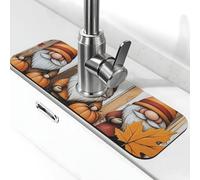 Generic Tapis de robinet d'évier de cuisine imprimé nain d'automne - Gadgets d'évier, protection contre les éclaboussures derrière le robinet - Attrape-gouttes pour cuisine et salle de bain