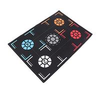 Generic Tapis D'entraînement de Basket-ball, Système de Pas en Caoutchouc Durable pour Enfants à la Maison, Rappel de Points pour de Meilleures Compétences, Matériau Noir 2 Mm, 26,4 X 36,2 X 0,078