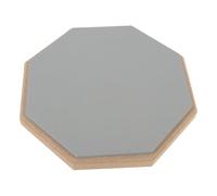 Generic Tapis D'entraînement de Tambour en Caoutchouc de 8 Pouces pour Batterie Silencieuse, Rebond Réel, Rembourrage Antidérapant, pour Batteurs de Niveaux, Matériau en Bois D'hévéa (GREY)