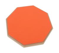 Generic Tapis D'entraînement de Tambour en Caoutchouc de 8 Pouces pour Batterie Silencieuse, Rebond Réel, Rembourrage Antidérapant, pour Batteurs de Niveaux, Matériau en Bois D'hévéa (ORANGE)