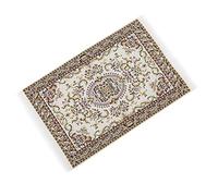 Generic Tapis Miniature Exquis et élégant pour Maison de Poupée 1:12, Tapis de Maison de Poupée en Fil de Soie Doux, Idéal pour Le Salon, adapté aux Amateurs de de, Décoration Miniature de 6,3 X