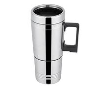 Generic Tasse Chauffante électrique de Voiture Tasse de Véhicule en Acier Inoxydable pour l'eau de thé de café, Garder au Chaud à la Bonne Température, à Boire de Voiture pour Les Voyageurs (24V)