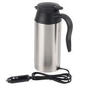 Generic Tasse Chauffante électrique Portable pour Voiture 12 V, en Acier Inoxydable, Affichage Numérique de la Température LCD, Tasse Bouillante de Voyage de 750 Ml pour Voiture et Utilisation en