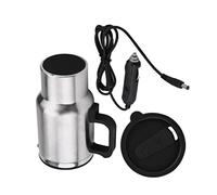 Generic Tasse Chauffante pour Voiture, Grande capacité, en Acier Anti-fuite, Tasse électrique à Température Constante pour Véhicules, Fonction de Chauffage 12V pour les Voyageurs