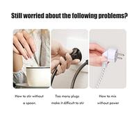 Generic Tasse d'agitation électrique, Tasse à café d'agitation Automatique Sûre Efficace de Refroidissement Rapide de Grande capacité pour la Maison pour les Voyages (330.00)