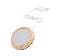 Generic Tasse de café USB, Bois de Noyer et Métal, 5V USB, pour la Plupart des Tasses en Acier Inoxydable, Bouteille d'alimentation, en Céramique, de café en Verre de de Chauffe (grain de noyer