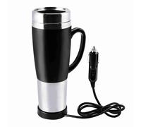 Generic Tasse de Voiture Isolée à Eau électrique 12 V, Tasse de Voyage à Chauffage Rapide pour Eau Bouillante, Parfaite pour les Conducteurs, les Hommes D'affaires, en Plastique de qualité (BLACK)