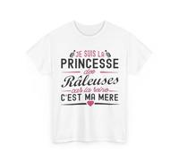 Generic Tee Shirt Femme Je suis la Princesse des râleuses Car la Reine C'est ma mère idée Cadeau Humour Couleur White, Taille XL