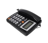 Generic Téléphone Filaire à Gros Boutons LCD, luminosité Réglable pour Personnes âgées, Aucune Alimentation Requise, Téléphone Fixe Noir pour Usage Domestique et de Bureau