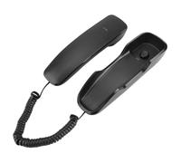 Generic Téléphone Fixe Mural Anti-interférence, Fonction Muette, pavé Numérique intégré pour Chambres D'hôtel (Black)