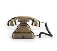 Generic Téléphone Rotatif, Téléphone Fintage Antique Faux Réduction du Bruit Classic Rétro avec Stockage de Numéros pour Décoration Domestique et Utilisation en Famille