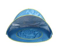 Generic Tente de Plage Portable pour bébé, Résistante au Soleil, au Vent, Tente de Plage Pop-up avec Piscine, D'ombrage de Légère et Stable pour Les Escapades du W nd (Blue)
